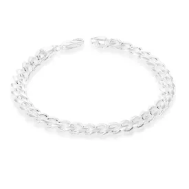 21cm Sterling Silver Curb Bracelet